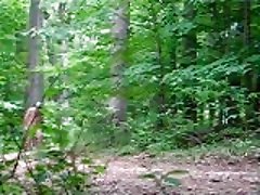 nude walk in the woods