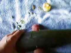 Zucchini Jerk Off - Cum On Wifey