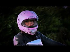 British motorbike slut fucks an Irishman part 1