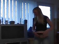 British girl Monika fucks for a creampie