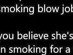 Amazing blow from his gorgeous ladyboy who smokes