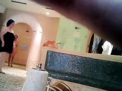 Public showers voyeur filming naked men and women