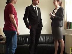 Taken to he office and drilled hard by assertive boss