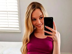 Pretty cute beauty Lily Larimar is getting her crack fucked by a big dick
